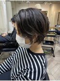 《tomi》see-through short×brown
