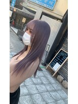 ラフ 難波店(LAFF)&nbsp;#黒髪#ボブルフ#ネビージュ#小顔#ワンレン