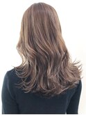 ミルクティーロング_ココアブラウンフリンジウェーブ_ba300032