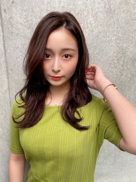 ユアーズヘア 新宿三丁目店(youres hair) かきあげロング　フェアリーカール　ゆる波ウェーブ