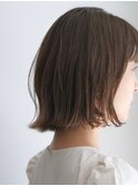 外ハネボブ × グレージュ