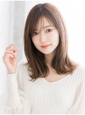 透明感、外ハネミディ