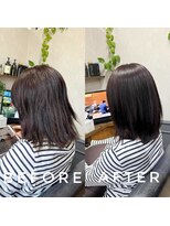 カミケン 清明店(kamiken.)&nbsp;柔らかツヤツヤ美髪ストレート大人シンプル【カミケン清明店】