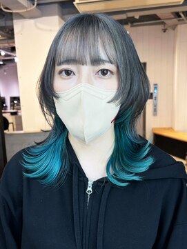 アルバム 池袋(ALBUM) グレージュインナーブルー_マチルダボブピンクベージュ_ba461302