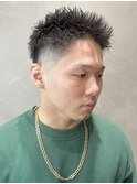 スパイキーショート スキンフェード