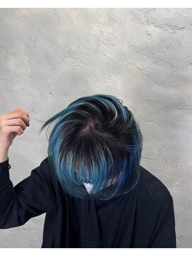 ヴァーディ オモテサンドウ(Vardy omotesando) ボブ/デザインカラー/ブルー