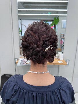 バルベストーキョーサウス(BARBES TOKYO SOUTH) ショートヘアのアップヘアアレンジ【清板】