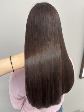 ヘアーアンドビューティーザ エフ(Hair Beauty the F) 髪質改善_ロング_艶ブラウン