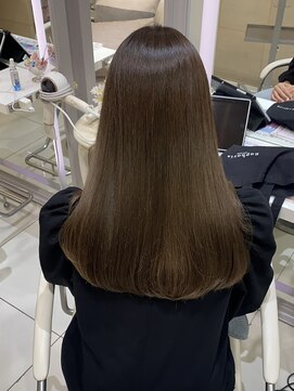 ユーフォリア 銀座本店(Euphoria) 【オリーブカラー】ブリーチなし 似合わせ 透明感