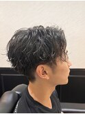 センターパート/ツイストスパイラルパーマ
