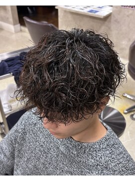 ブルニール 心斎橋(BLEUNIR) 波巻きパーマ　マッシュ　刈り上げ