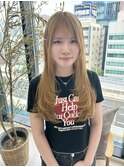 黒髪/ボブルフ/小顔/ロングレイヤー/顔まわりレイヤー