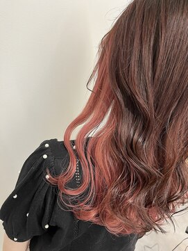 ウェーブ(WAVE) サーモンピンク/イヤリングカラー