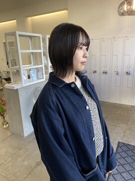 クリアーオブヘアー 池下店(clear OF HAIR) 暗髪ぱつっとボブ