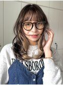 メルティカラー似合わせカットウェーブミディアムレイヤーカット
