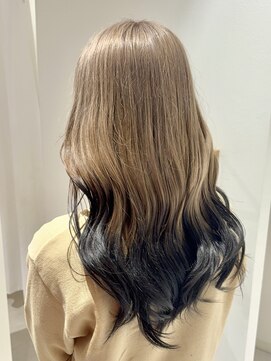 コト 福井大和田店(coto) 福井/ハイトーンカラー/エンドカラー/ミルクティーベージュ