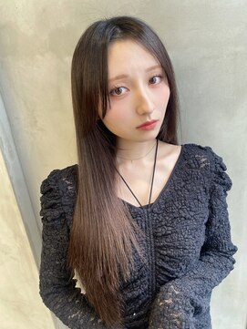 ロンドルーチェ 心斎橋(Lond luce) ダークアッシュ/ミディアムレイヤーカット［髪質改善/縮毛矯正］