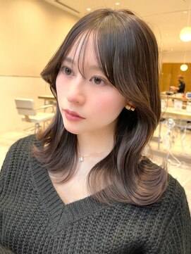 アマトウキョウ アユンチェ(AMA TOKYO×AYUNCHE) 韓国ヘア　2wayバング  レイヤーカット くびれヘア  顔周り/