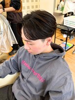 ビカムメンズヘアー 栄店(become men's hair)&nbsp;ニュアンスパーマ×センタパート/名古屋/メンズ