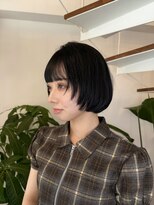 ピークスヘア(peaks hair) レイヤーボブ レイヤーカット 小顔ボブ 透明感 堀江 西大橋