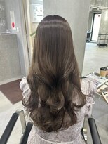 ラック(LUCK)&nbsp;グレージュ/船橋/くすみベージュ/細めハイライト