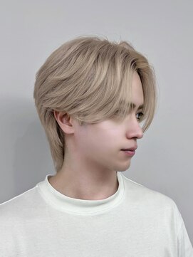 ナレ(NARE) 【chinami】ハイトーンウルフ/ホワイトベージュ