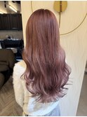 くすみピンクベージュ「ロングスタイル」