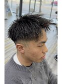 ツイストパーマ×スキンフェード