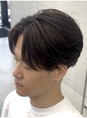 毛流れセンターパート 鹿児島メンズ 刈り上げセンターパート