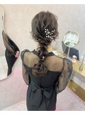暗めカラー/ブリーチなしカラー/ヘアアレンジ/福岡/天神/20代