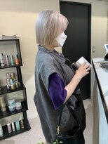 PELE原宿/ブリーチなしダブルカラー/ハイトーン/ケアブリーチ【３月上旬OPEN(予定)】&nbsp;着物ヘア/大人ガーリー/ダークアッシュ/似合わせカット/原宿