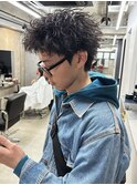 短髪パーマ ピンパーマ スパイキーショート 新宿【五嶋響】