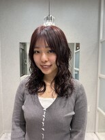 ファイブ ノーヴル カラット(5 Noble ct.) 【柚衣】ボルドーカラーパーマ