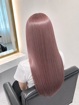 レオネ 梅田 中津店(Leone) 梅田/中津 髪質改善 ローズピンクロング