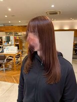 カノエ 山口小郡店(canoe) ピンクブラウン×レイヤーカット