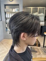 メンズゴエン(Men's goen)&nbsp;インナーカラーセンターパートウルフ