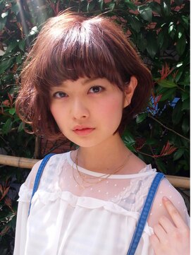 ネオリーブリノア 北千住東口店(Neolive Linoa) ふんわりパーマボブ☆ピンクアッシュ　Neolive mimo