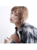 切りっぱなしボブ×レイヤー×外ハネ