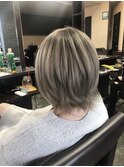 パールベージュグラデーション！ショートボブスタイル