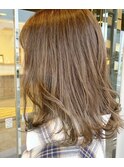 まろやかベージュAujua/白髪ぼかし/髪質改善/イルミナカラー/