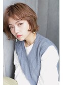 【buZonブゾン】やわらかベージュカラー×ミニボブ