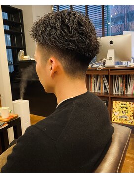 アイリーヘアデザイン(IRIE HAIR DESIGN) 【IRIE HAIR赤坂】バーバーカット×フェードスタイル×パーマ