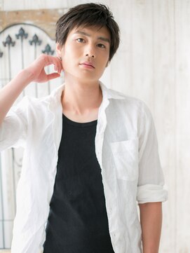 メンズヘア ビーセカンド 草加店(MENS HAIR B-2) 暖色系カラーで爽やか♪ツーブロックショートL