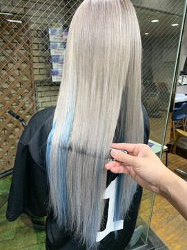 ラフ 難波店(LAFF) #黒髪#ボブルフ#ネビージュ#小顔#ワンレン