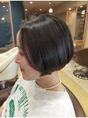 仙台D　ワンレンボブ×隠れツーブロック×就活夏style
