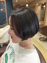 ヘアサロンアンドヘアメイクディー(hair salon hair make D)&nbsp;仙台D　ワンレンボブ×隠れツーブロック×就活夏style