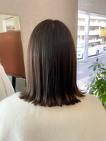 ブルー(blue)&nbsp;＃フェミニンボブ＃ダークアッシュ