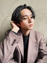 韓国風カルマパーマ×ツーブロックマッシュ