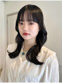 【 porto神戸 】ツヤツヤ黒髪セミディhair
