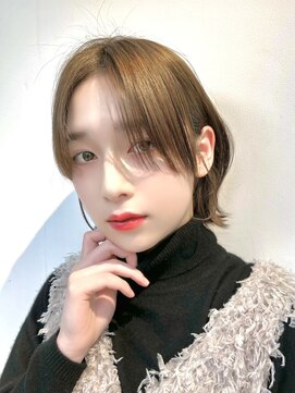 サンド ミュウ 横浜店(sand mieu) ボブディオリーブベージュ髪質改善縮毛矯正フェイスレイヤー